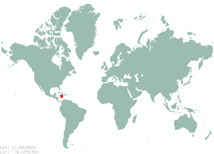 Morant Bay in world map