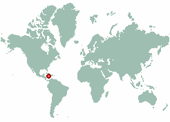 Yallahs in world map